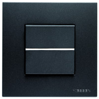 ABB Выключатель 1-клавишный, цвет - антрацит, серия Zenit ABB Выключатель 1-клавишный, цвет - антрацит, серия Zenit