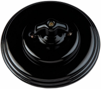 Fontini Выключатель 1-клавишный, черный фарфор, Fontini, серия Garby Colonial Fontini Выключатель 1-клавишный, черный фарфор, Fontini, серия Garby Colonial