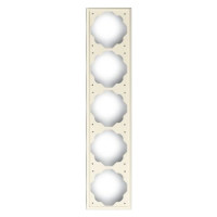 1725-72 1754-0-4316 Impuls Рамка 5-постовая, слоновая кость 2 1725-72 1754-0-4316 Impuls Рамка 5-постовая, слоновая кость 2