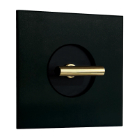 Выключатель 1-клавишный, тумблерный, FEDE Twenty цвет, Matt Black Выключатель 1-клавишный, тумблерный, FEDE Twenty цвет, Matt Black