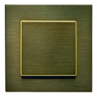 ABB Выключатель 1-клавишный, цвет - античная латунь, серия Sky ABB Выключатель 1-клавишный, цвет - античная латунь, серия Sky