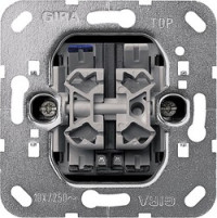 014500 Gira Выключатель двухклавишный с контрольной подсветкой 014500 Gira Выключатель двухклавишный с контрольной подсветкой