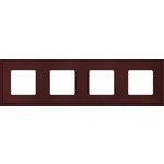 FD01604RW Fede FD01604RW Рамка на 4 поста гор./верт., цвет red wine FD01604RW Fede FD01604RW Рамка на 4 поста гор./верт., цвет red wine