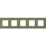 FD01605GO Fede FD01605GO Рамка на 5 поста гор./верт., цвет green olive FD01605GO Fede FD01605GO Рамка на 5 поста гор./верт., цвет green olive