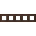 FD01605MK Fede FD01605MK Рамка на 5 поста гор./верт., цвет moka FD01605MK Fede FD01605MK Рамка на 5 поста гор./верт., цвет moka