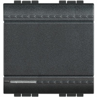 L4003M2N L4003M2N - LivingLight Переключатель с винтовыми клемами, размер 2 модуля, цвет антрацит, Bticino L4003M2N L4003M2N - LivingLight Переключатель с винтовыми клемами, размер 2 модуля, цвет антрацит, Bticino