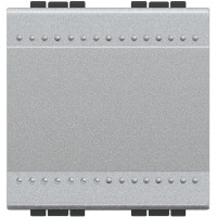 NT4003M2A NT4003M2A - LivingLight Переключатель с автоматическими клемами, размер 2 модуля, цвет алюминий, Bticino NT4003M2A NT4003M2A - LivingLight Переключатель с автоматическими клемами, размер 2 модуля, цвет алюминий, Bticino