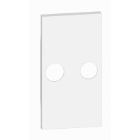 KW25M2 Bticino LIVING NOW. Лицевая панель для TV розеток с 2 отверстиями 2 модуля.Цвет Белый., KW25M2 KW25M2 Bticino LIVING NOW. Лицевая панель для TV розеток с 2 отверстиями 2 модуля.Цвет Белый., KW25M2