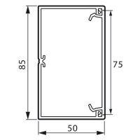 Legrand Кабель-канал Metra - 85x50 - 2 метра - с крышкой - белый, 638080 Legrand Кабель-канал Metra - 85x50 - 2 метра - с крышкой - белый, 638080