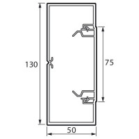 Legrand Кабель-канал Metra - 130x50 - 2 метра - с крышкой - белый, 638082 Legrand Кабель-канал Metra - 130x50 - 2 метра - с крышкой - белый, 638082