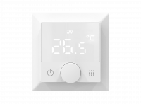 Donel Термостат с датчиком пола, программируемый с Wi-Fi , 16 A, 55*55 мм.белый, ручка настройки,серия DTEF, DTEF16WA-WiFi Donel Термостат с датчиком пола, программируемый с Wi-Fi , 16 A, 55*55 мм.белый, ручка настройки,серия DTEF, DTEF16WA-WiFi
