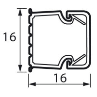 Legrand Мини-канал Metra - 16x16 - 2 метра - с крышкой - белый, 638191 Legrand Мини-канал Metra - 16x16 - 2 метра - с крышкой - белый, 638191
