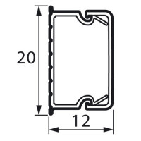 Legrand Мини-канал Metra - 20x12 - 2 метра - с крышкой - белый, 638192 Legrand Мини-канал Metra - 20x12 - 2 метра - с крышкой - белый, 638192