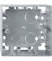 MTN513560 - Artec Коробка 1-ная для накладного монтажа, алюм., Schneider Electric MTN513560 - Artec Коробка 1-ная для накладного монтажа, алюм., Schneider Electric