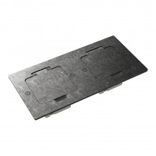 Donel Лючок Surface 4 мод. (2 мод. 45х45 мм.), оцинкованная сталь, IP44, DFB22MRNFA Donel Лючок Surface 4 мод. (2 мод. 45х45 мм.), оцинкованная сталь, IP44, DFB22MRNFA