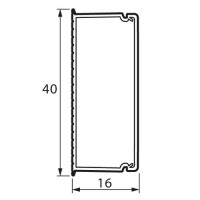 Legrand Мини-канал Metra - 40x16 - 2 метра - с крышкой - без перегородки - белый, 638194 Legrand Мини-канал Metra - 40x16 - 2 метра - с крышкой - без перегородки - белый, 638194