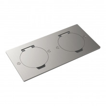 Donel Лючок Surface 4 мод. (2 мод. 45х45 мм.), круглая крышка, никель, IP44, DFB22ZMRN Donel Лючок Surface 4 мод. (2 мод. 45х45 мм.), круглая крышка, никель, IP44, DFB22ZMRN