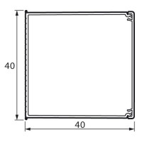 Legrand Мини-канал Metra - 40x40 - 2 метра - с крышкой - белый, 638196 Legrand Мини-канал Metra - 40x40 - 2 метра - с крышкой - белый, 638196