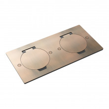 Donel Лючок Surface 4 мод. (2 мод. 45х45 мм.), круглая крышка, красная медь, IP44, DFB22ZMRRC Donel Лючок Surface 4 мод. (2 мод. 45х45 мм.), круглая крышка, красная медь, IP44, DFB22ZMRRC