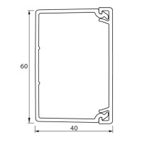 Legrand Мини-канал Metra - 60x40 - 2 метра - с крышкой - белый, 638197 Legrand Мини-канал Metra - 60x40 - 2 метра - с крышкой - белый, 638197
